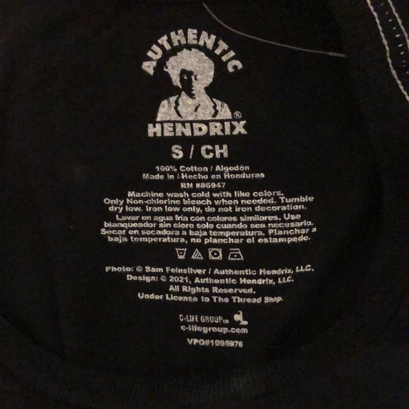 Jimi Hendrix NWOT Distressed Graphic Tee - Picture 5 of 5